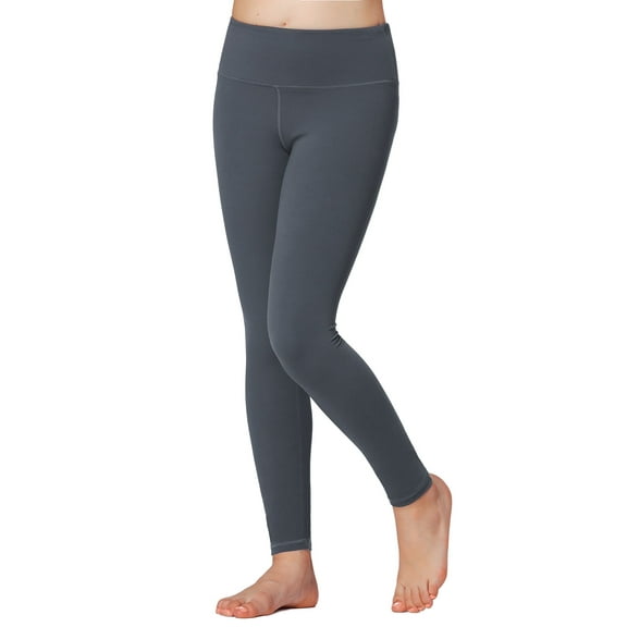 Stelle Girls Athletic Leggings with Hidden Pockets,Full Legnth Running Yoga Pants Workout Dance Leggings Tights for Tween Girls High Waisted Stretchy Active Leggings,5-16Y