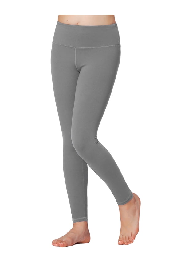 Girls Athletic Leggings with Hidden Pockets,Full Legnth Running Yoga Pants Workout Dance Leggings Tights for Tween Girls High Waisted Stretchy Active Leggings,5-16Y