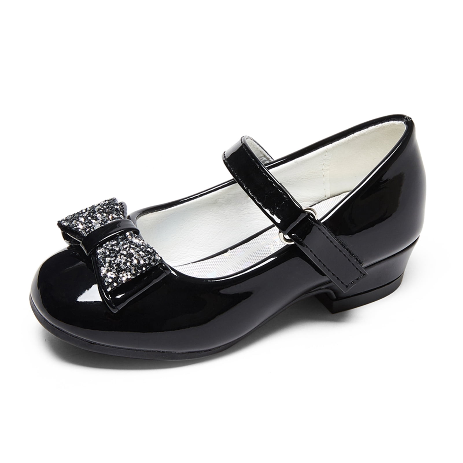 Chaussures Princesse Fille Pailletées Mary Jane - Noeud & Talons Bas, Mariage & Danse