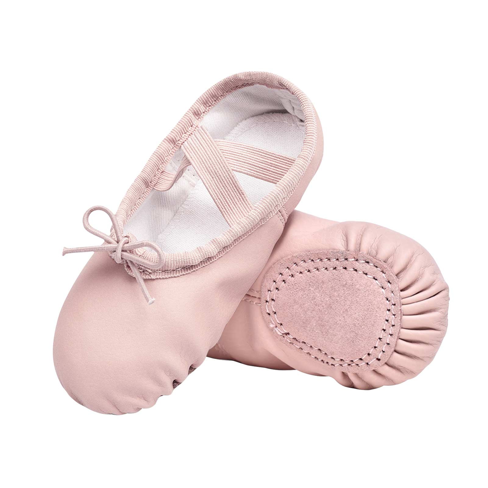 A02d2 Ballet Slippers For Girls Classic Split-Sole Canvas Dance - Main Image