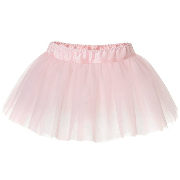 Stelle Girls Tutu Skirt Elastic Waisted Dance Ballet Tutu Dress Up Princess Party Skirt,2-9Y Pink