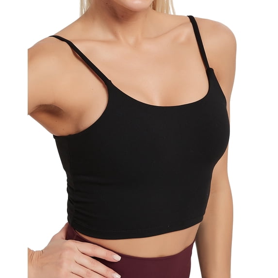 Stelle Longline Sports Bra for Women Wirefree Padded Yoga Bras