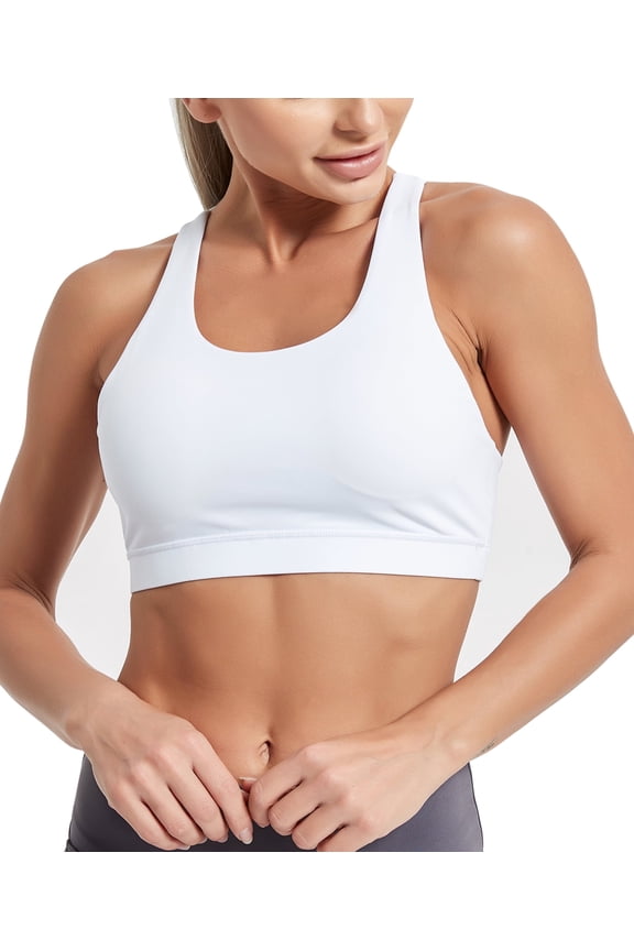 Sports Bras for Women, Yoga Workout Running Gym Activewear Crop Bras with Wide Strap