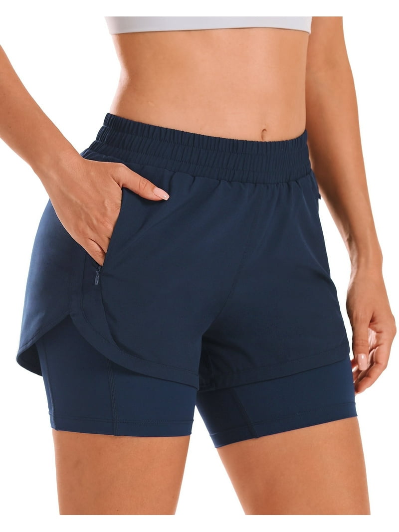 Stelle Women in Running Shorts High Waisted Athletic Shorts