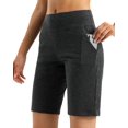 thumbnail image 1 of Stelle Women's 10" Athletic Bermuda Shorts Long Shorts with Pockets,High Waisted Casual Lounge Shorts Drawstring Workout Running Yoga Short Pants,S-XL Gray, 1 of 7