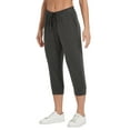thumbnail image 1 of Stelle Women's Cotton Capri Joggers Pants with Side Pockets Workout Sweatpants,Drawstring Waist Running Yoga Athletic Tapered Casual Pants Lightweight Lounge Pants 20",XS-XXL Gray, 1 of 6