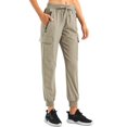 thumbnail image 1 of Stelle Women's Hiking Pants Lightweight Fast Drying Waterproof outdoor travel with multiple zip pockets UPF 50, 1 of 5