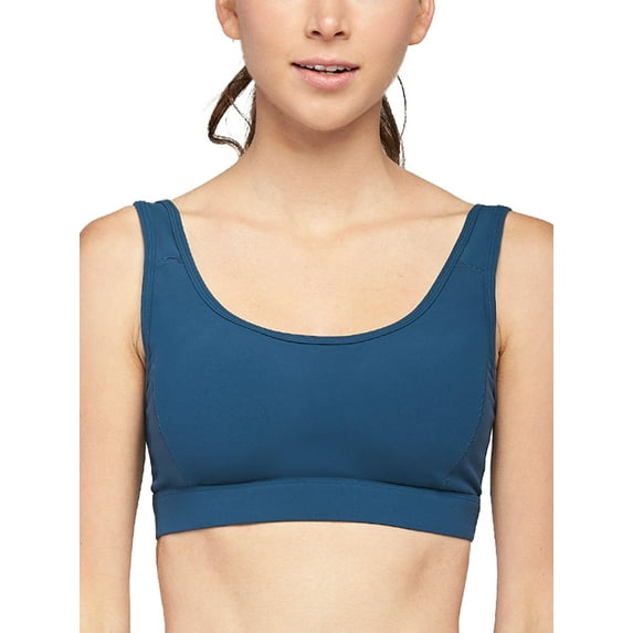 Stelle Women's Strappy Sports Bra Full Coverage Criss Cross Back Yoga Bra
