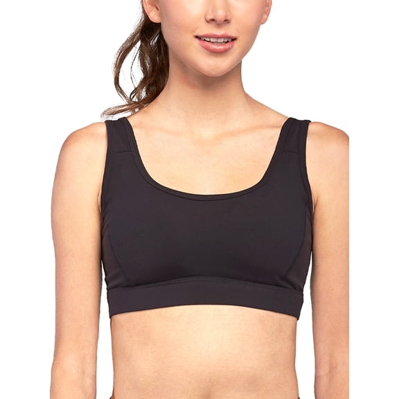 Stelle Women's Strappy Sports Bra Full Coverage Criss Cross Back Yoga Bra