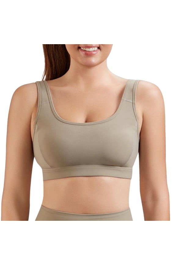 Women's Strappy Sports Bra Full Coverage Criss Cross Back Yoga Bra