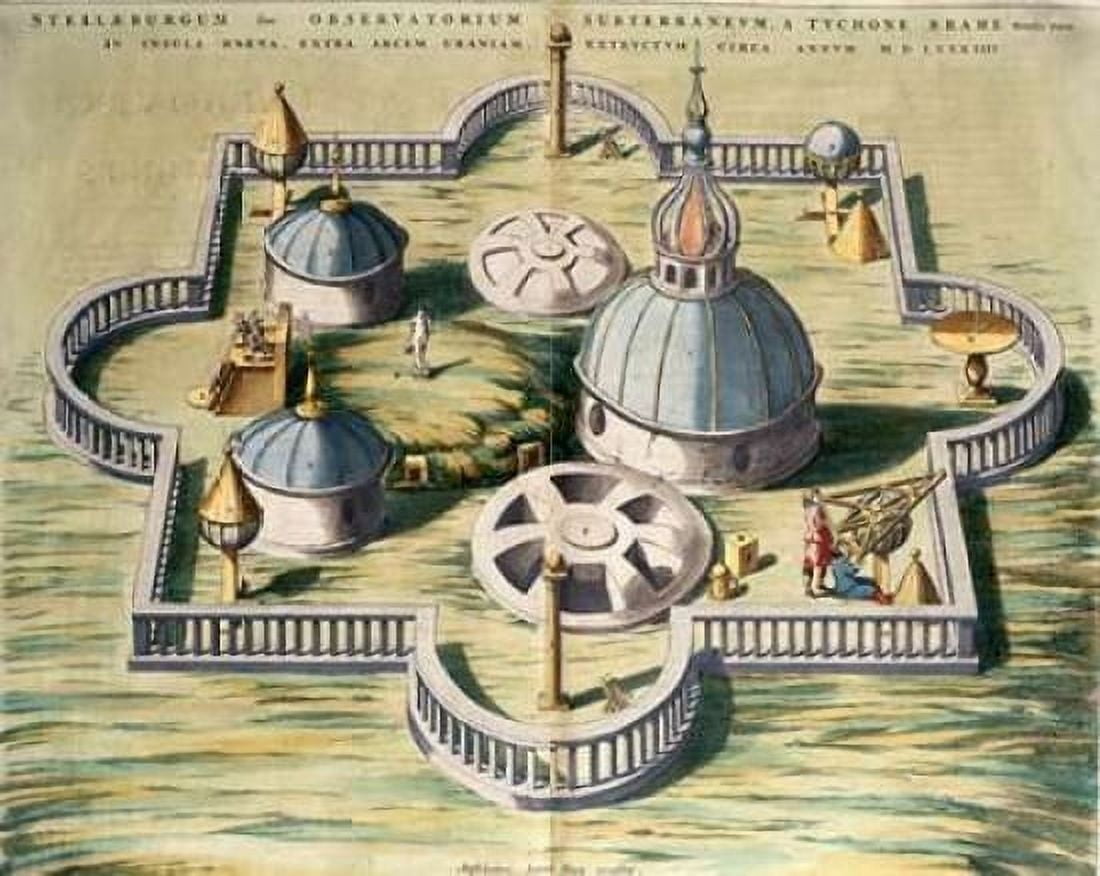 Stellebourg Observatory and Instruments Canvas Art - Joan Blaeu (24 x 30)