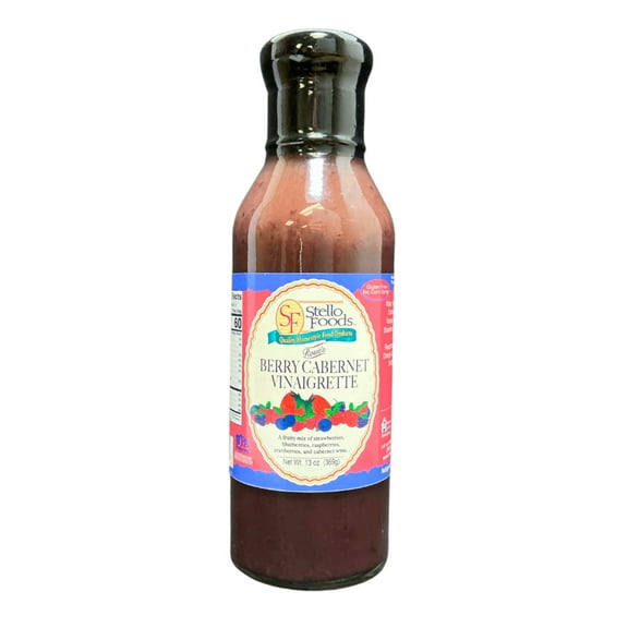 Stello Foods - Rosie's Berry Cabernet Vinaigrette 13 oz, Gluten Free, No Corn Syrups, Low Carbohydrates