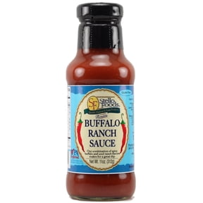 Stello Foods - Rosie's Buffalo Ranch Wing Sauce 11 oz, Gluten Free, Low Calories, Low Fat, Cholesterol Free, Vegetarian