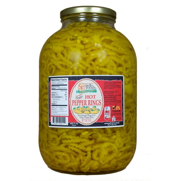 Stello Foods - Rosie's Hot Pepper Rings 128 oz