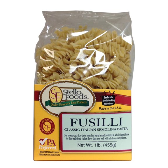Stello Foods - Rosie's Pasta - Fusilli 16 oz
