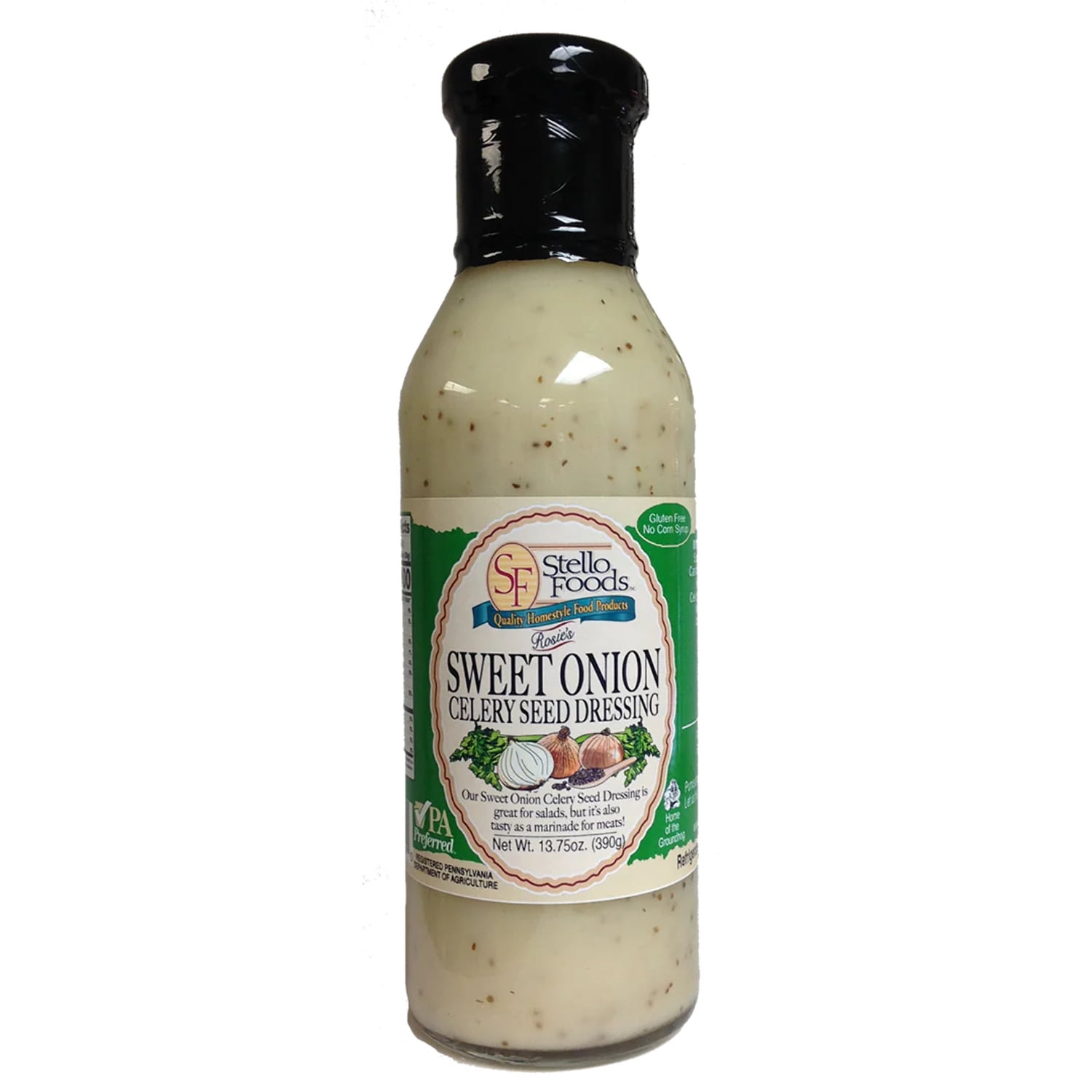 Stello Foods Rosie's Sweet Onion Celery Seed Dressing 13.75 oz