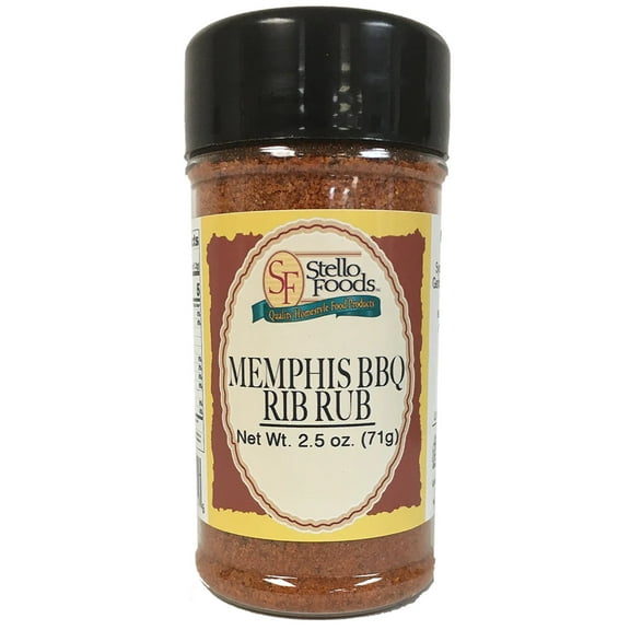 Stello Foods Spices - BBQ - Memphis Rib Rub 2.5 oz