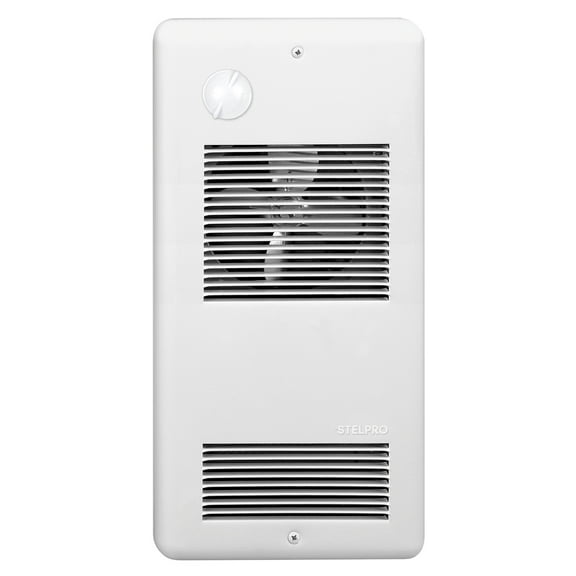 Stelpro ARWF1501T1W White PULSAIR Wall Fan Heater With Integrated Mechanical Thermostat
