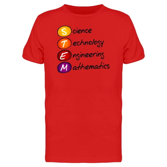 Stem Acronym Education T-Shirt Men -Image by Shutterstock, Male x-Large