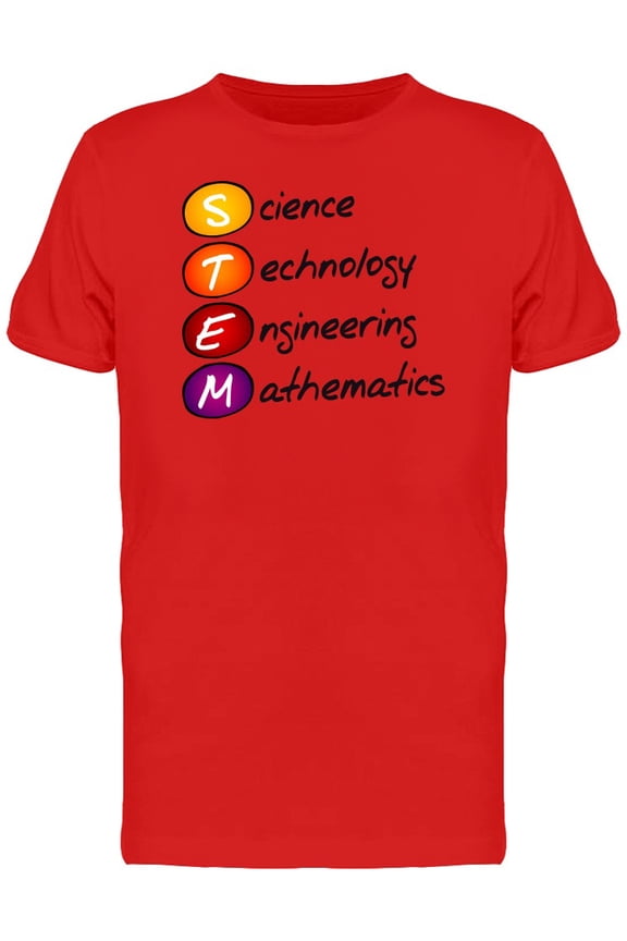Stem Acronym Education T-Shirt Men -Image by Shutterstock, Male x-Large