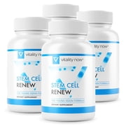 Stem Cell Renew | Boost Your Natural Supply of Stem Cells to Strengthen Mental Sharpness, Help Slow Signs of Aging and Restore Youthful Energy - Created by NASA Scientist | 4-Month Supply 240 count