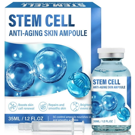 Stem Cell Serum for Face,Microneedling Serum,Face Serum for Anti-Aging,Wrinkle & Scar Removal, Stem Cell Ampoule Moisturizing&Nourishes Skin,Supports Use with Microneedling,Hydrating Facial Serum