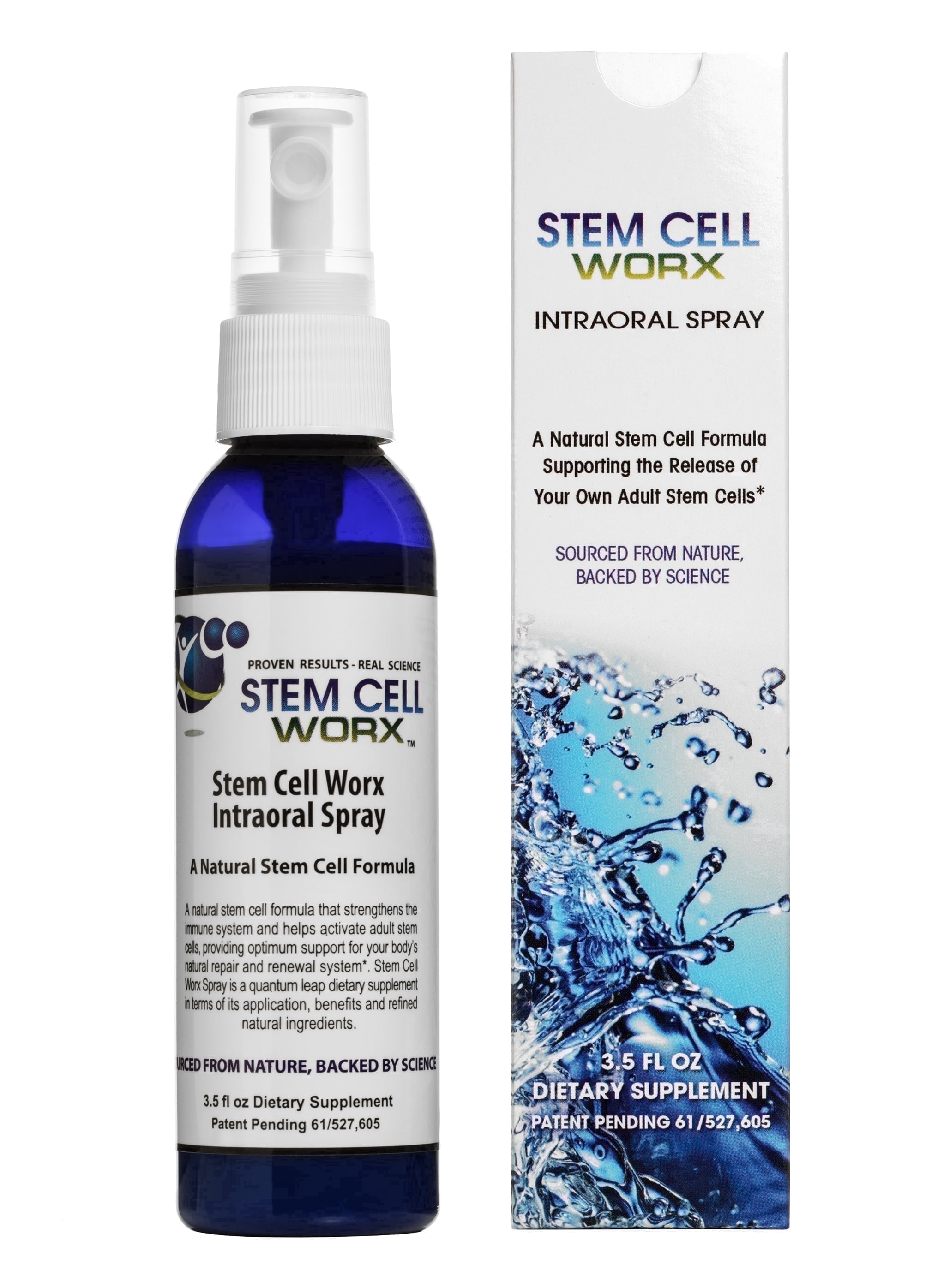 Stem Cell Worx Natural Supplement, Spray Nutrition, Intraoral Absorption