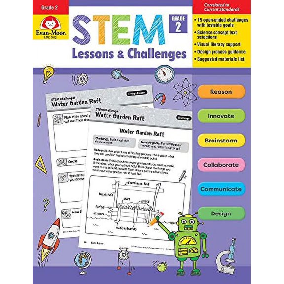 Pre-Owned Stem Lessons and Challenges, Grade 2 Teacher Resource (Paperback) 1629388629 9781629388625