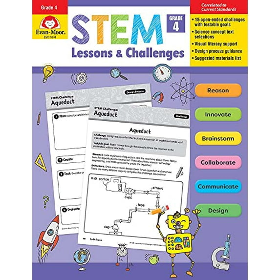 Pre-Owned Stem Lessons and Challenges, Grade 4 Teacher Resource Paperback