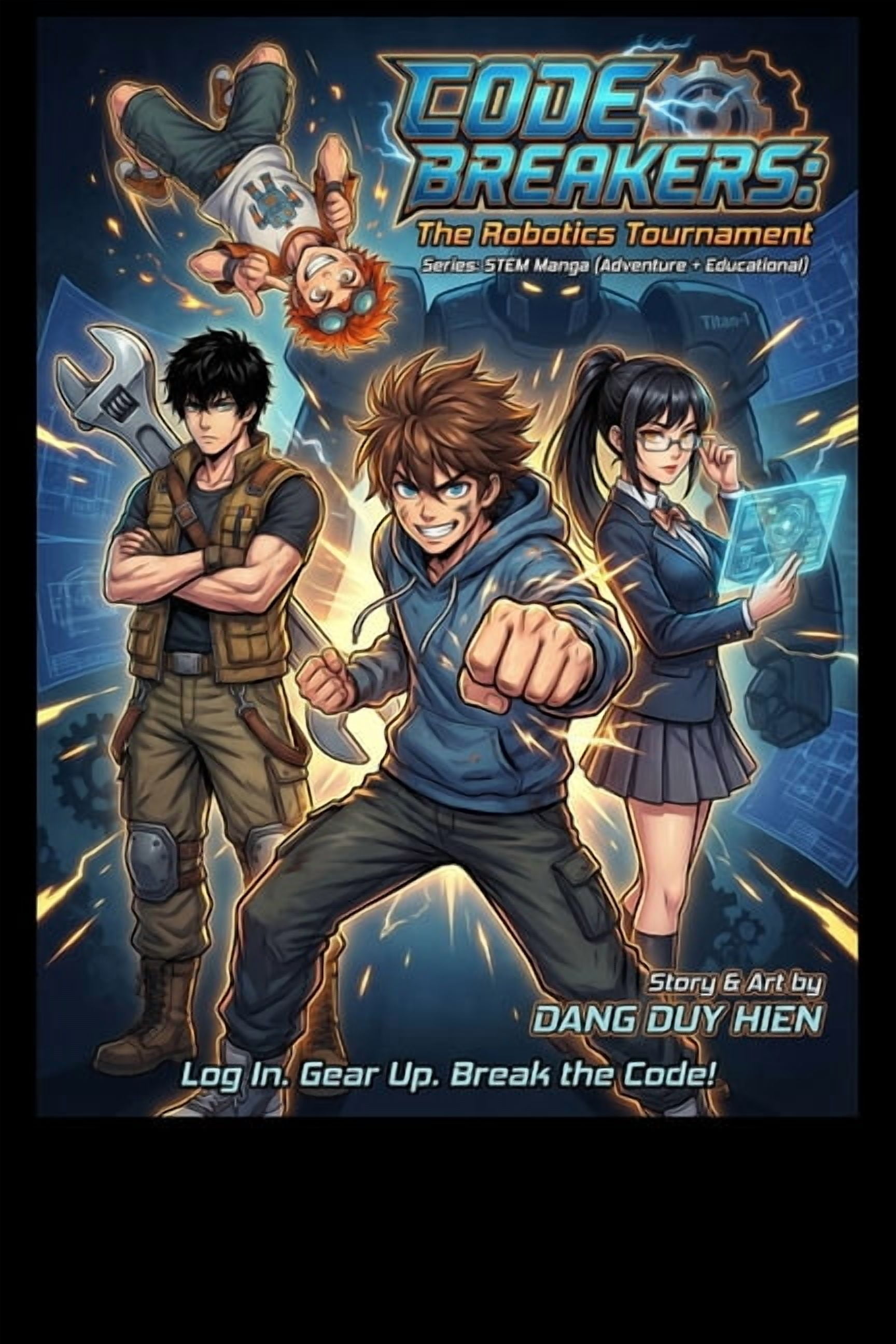 Stem Manga (Adventure + Educational) Code Breakers: The Robotics Tournament, Book 2, (Paperback)