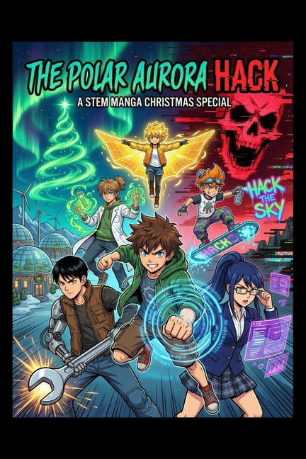Stem Manga (Adventure + Educational) The Polar Aurora Hack - A STEM Manga Christmas Special, (Paperback)