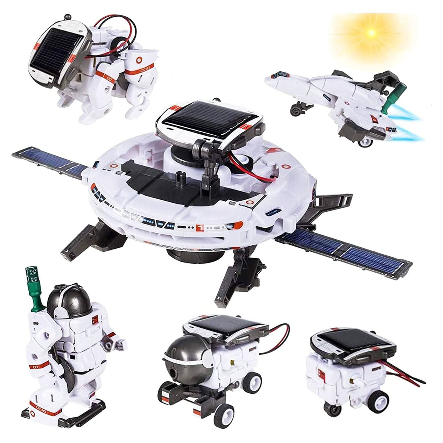 Stem Toys 6 In 1 E Solar Robot Kit