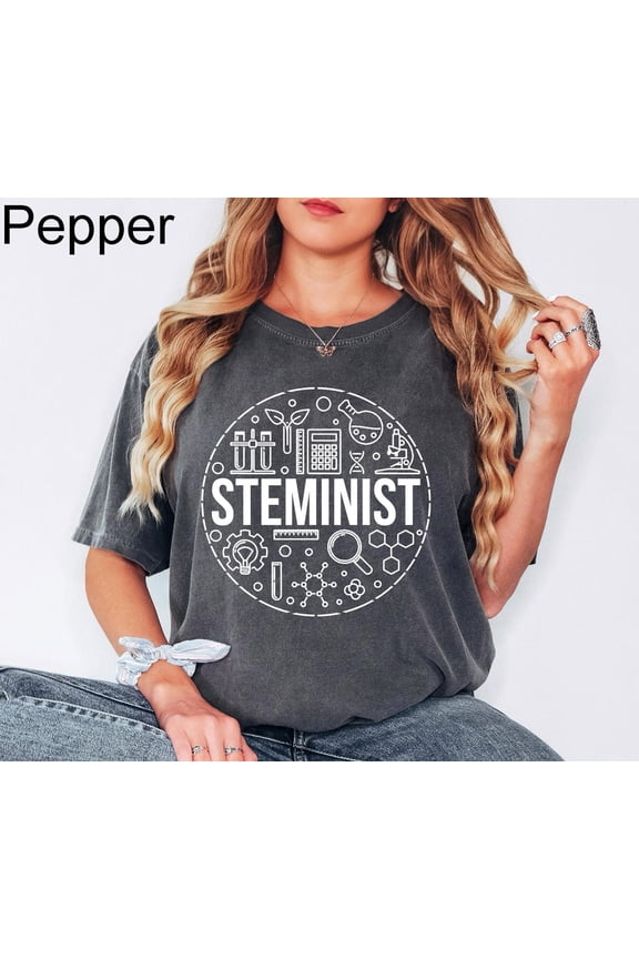 Steminist Shirt, Stem Woman Shirt, Stem Student , Science Teacher Shirt, Technology, Engineering, And Math Careers Tee All Size S-5XL