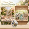 thumbnail image 1 of Stemless Glass, Aesthetic Glass Cup with Dragonfly Print Floral Design, Nature Themed Clear Drinking Glass, Gold Rimmed 4.5 Inch Decorative Cup for Home Kitchen, Housewarming, 1 of 8