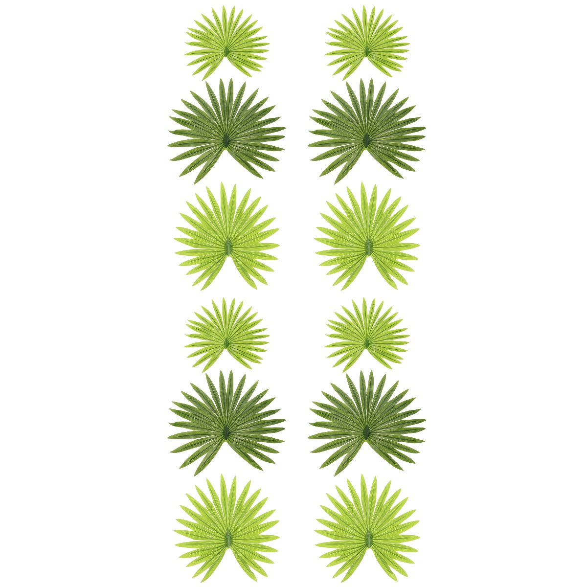 Stemless Palm Leaf Fake Leaves Tropical Themed Household Artificial