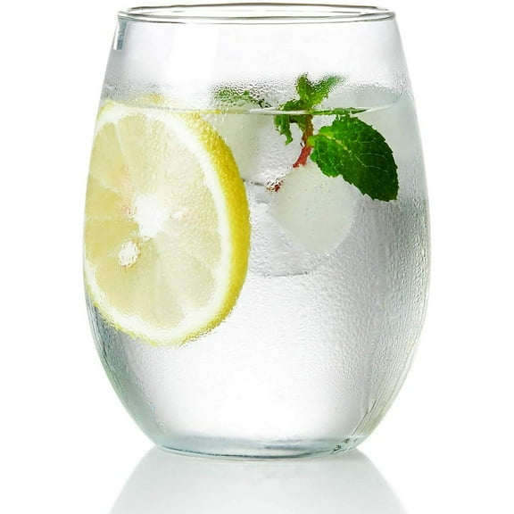 Stemless Wine Glasses-20 oz,Crystal Wine Cups for Red or White Wine,Large Water Juice Glasses,No Stem Glass Beverage Cups,Clear Drinking Tumblers for Any Occasion 1PCS