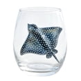 thumbnail image 1 of Stemless Wine Glasses Set Sea Turtle Jellyfish Stingray Beach Themed Drinking Glassware for Home Bar Coastal Decor Gift, 1 of 6