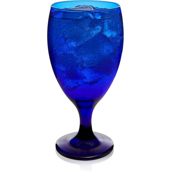 Stemmed Water Glasses, Clear Multi-Purpose Water Goblet Set of 6, Dishwasher Safe 16 oz Goblet Glasses for Parties