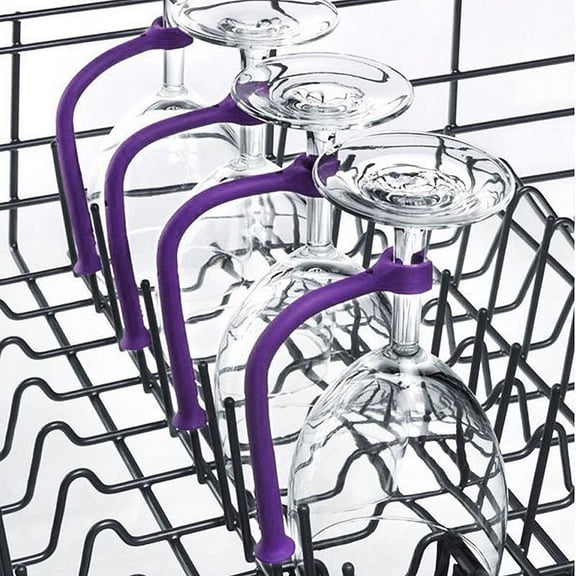 Stemware saver flexible dishwasher 4 for Wine Glasses Glassware fixed