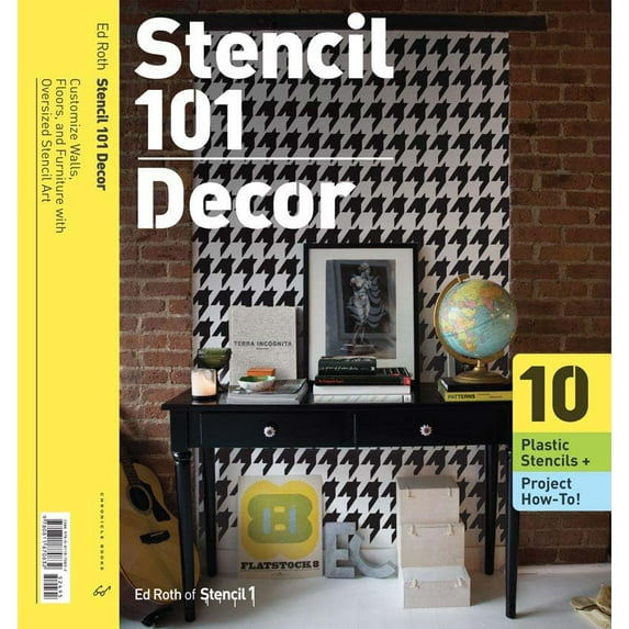 Pre-Owned Stencil 101 Decor: Customize Walls, Floors, and Furniture with Oversized Stencil Art Paperback