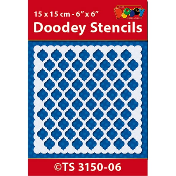 Stencil 15x15 cm Background pattern 1