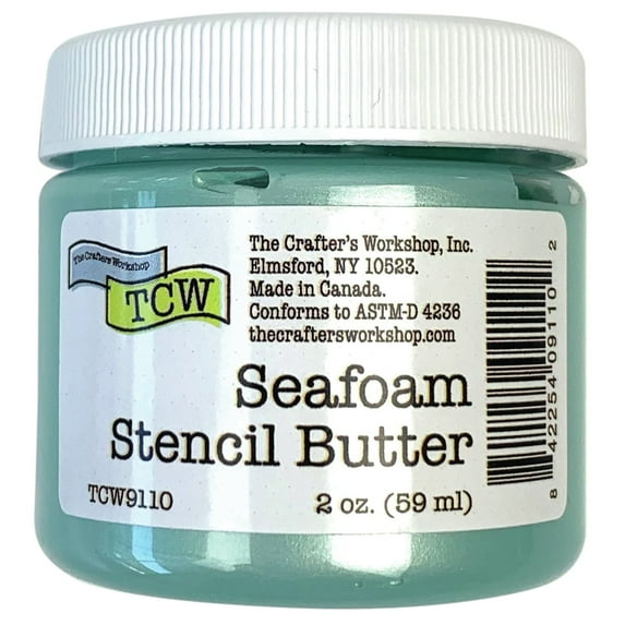Stencil Butter Acrylic Paint - Seafoam, 2 oz, Jar