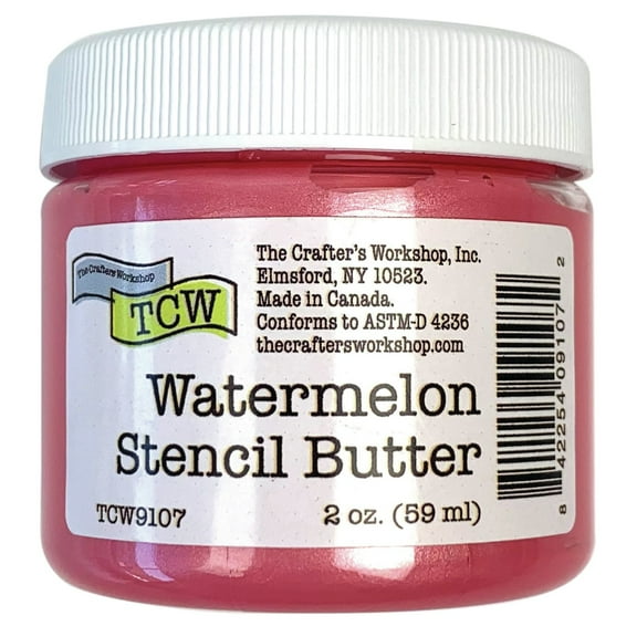 Stencil Butter Acrylic Paint - Watermelon, 2 oz, Jar