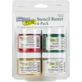 thumbnail image 1 of The Crafter's Workshop Holiday Colors 4-Pack Stencil Butter Set, 4 x 2oz - For Stenciling, Scrapbooking and Mixed Media, 1 of 6