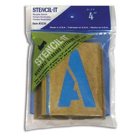 Stencil-It Resusable Letter Stencils: 4 x 4 inches
