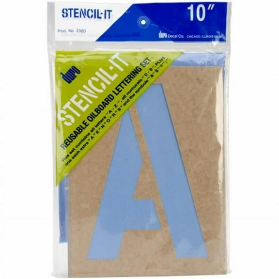 Stencil-It Reusable Lettering Set-10"