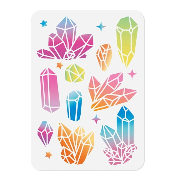 Stencil Painting 11.7"x8.3" Reusable Diamond Stencil Drawing Template Gem DIY Craft Paint Template