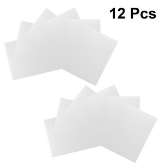 25 Pack 4 Mil Clear Mylar Stencil Sheets, 12 x 12 Blank Stencils, Reusable Template Material, Make Your Own Stencil Compatible Vinyl Cutting