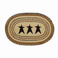 thumbnail image 1 of Stencil Star Oval Jute Rug, 1 of 3