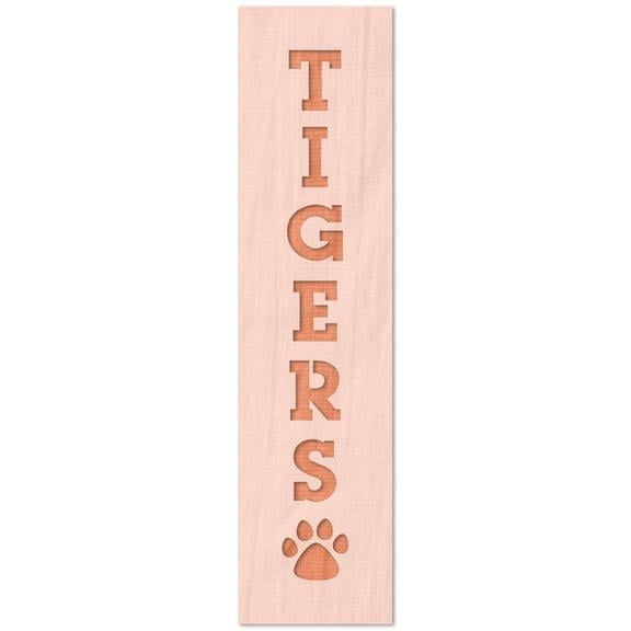 Stencil Stop Tigers Vertical Sign Text Stencil - 14 Mil Mylar Plastic (1.5 x 12 inches)